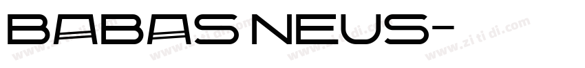 babas neus字体转换